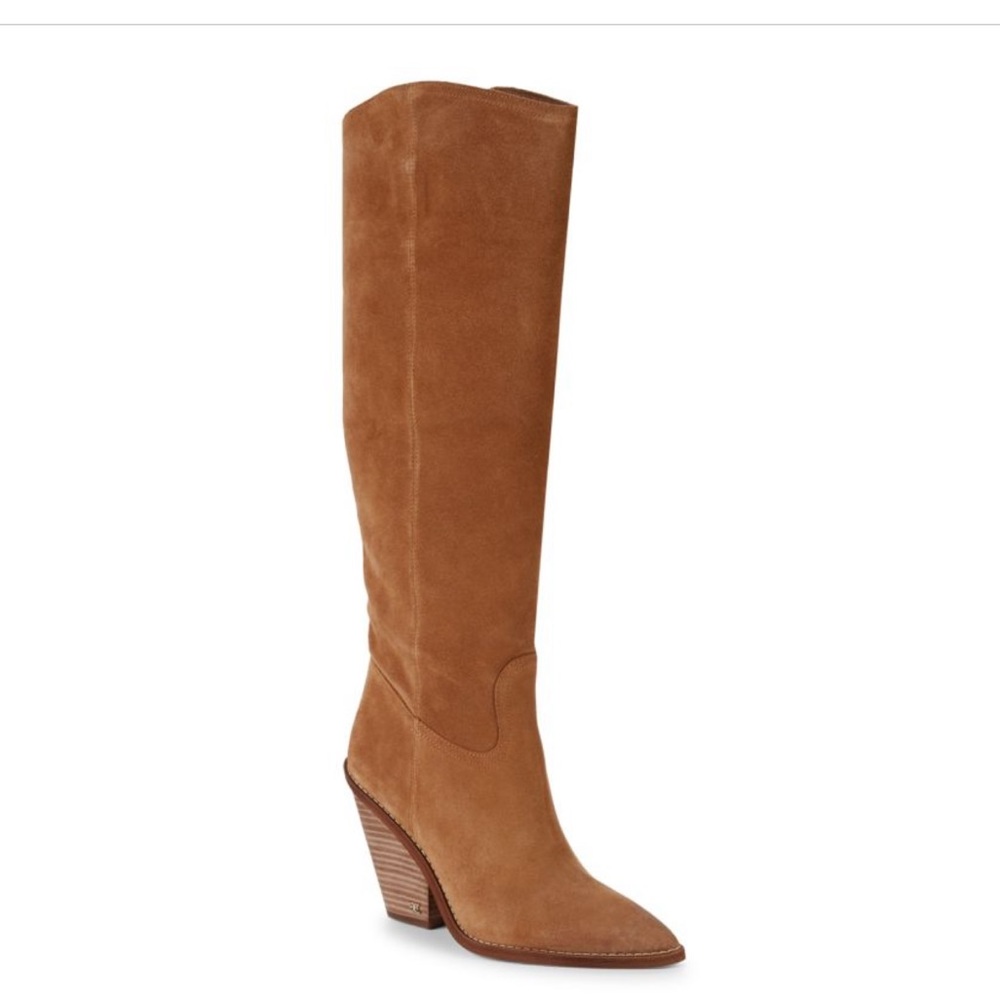 Indigo Western Suede Knee-High Boots by Sam Edelman Sz 8.5
